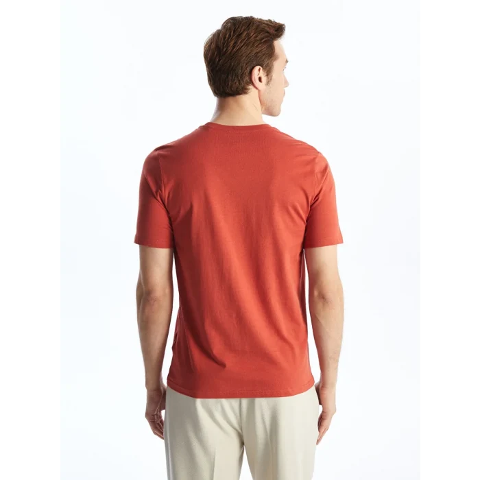 SOUTHBLUE Turuncu Bisiklet Yaka Kısa Kollu Baskılı Penye Erkek Tişört