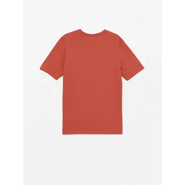 SOUTHBLUE Turuncu Bisiklet Yaka Kısa Kollu Baskılı Penye Erkek Tişört