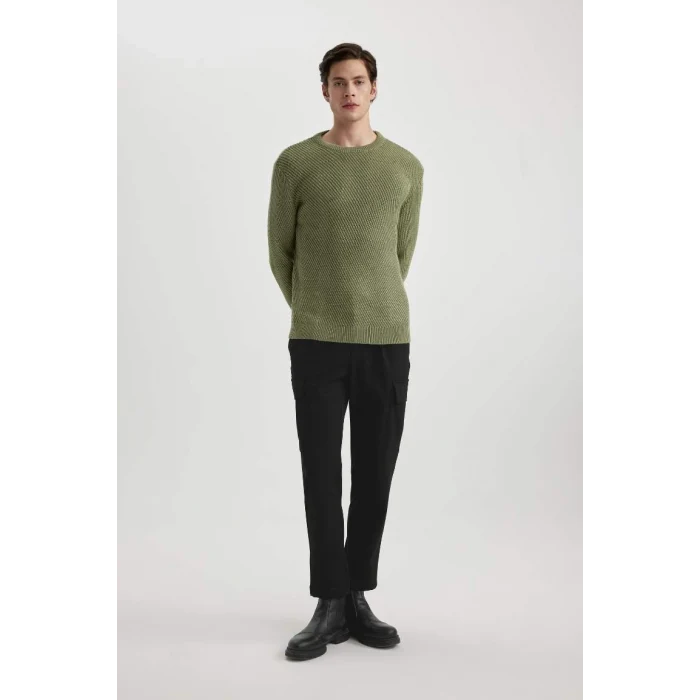 C0048 Standart Fit Bisiklet Yaka Kazak