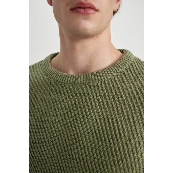 C0048 Standart Fit Bisiklet Yaka Kazak