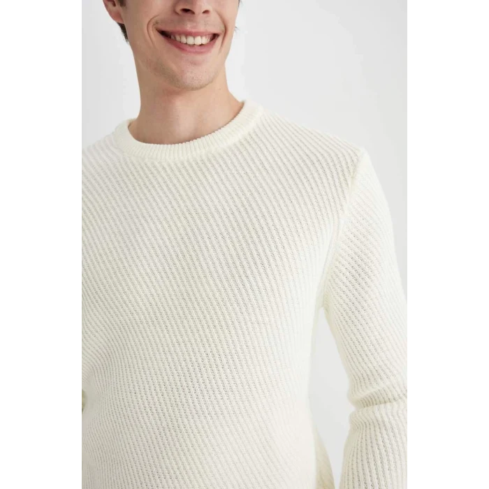 C0048 Standart Fit Bisiklet Yaka Kazak