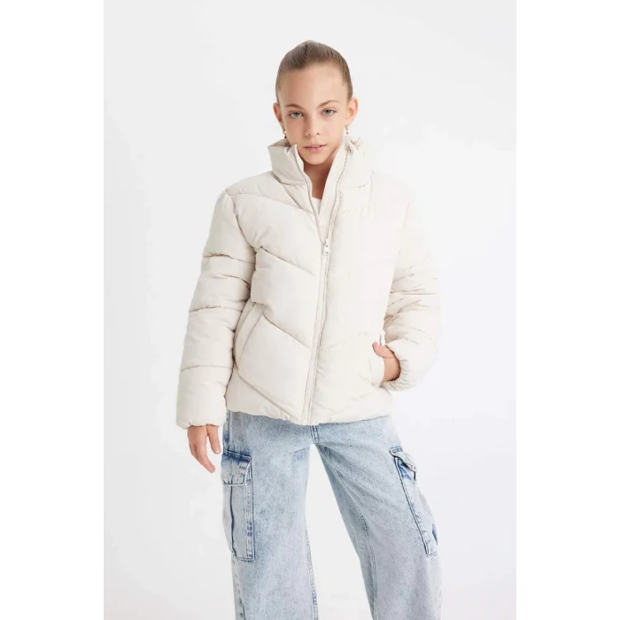 C5391 Su İtici Polar Astarlı Şişme Mont