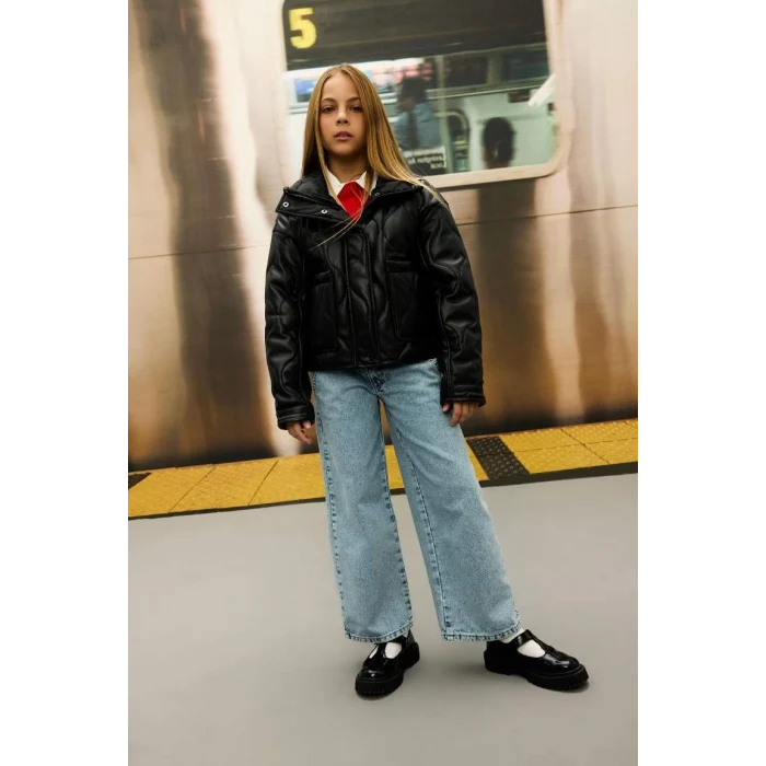 C5486 Su İtici Fermuarlı Çıtçıt Kapamalı Cepli Mont