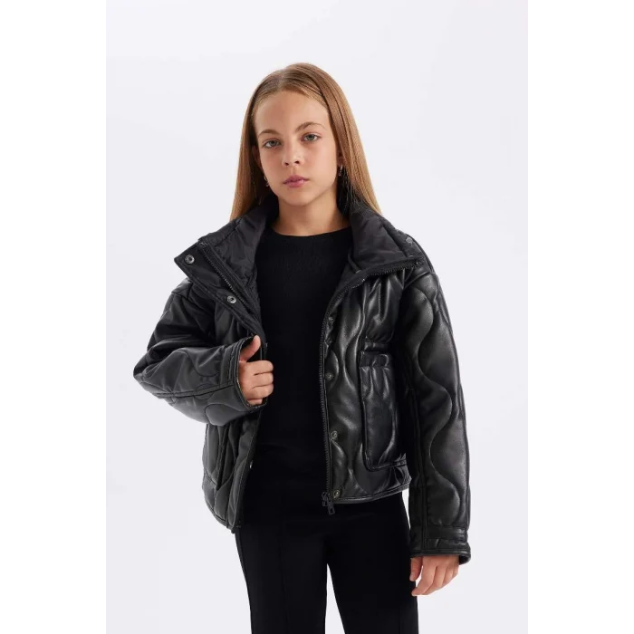 C5486 Su İtici Fermuarlı Çıtçıt Kapamalı Cepli Mont