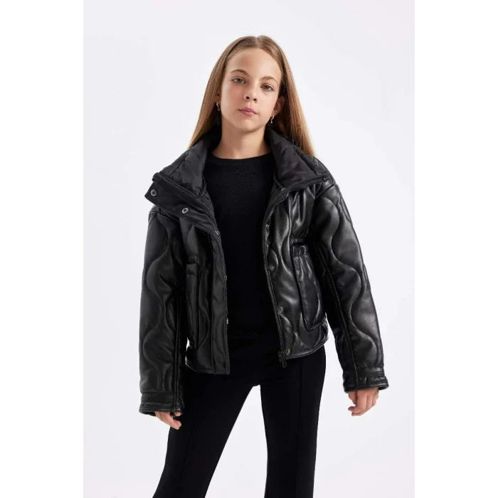 C5486 Su İtici Fermuarlı Çıtçıt Kapamalı Cepli Mont