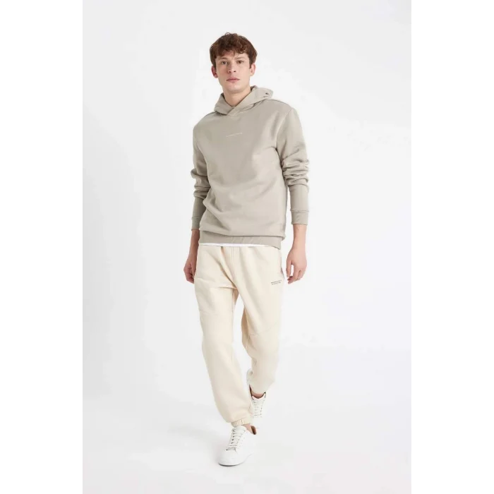 C6131 Regular Fit Kapüşonlu Baskılı Sweatshirt