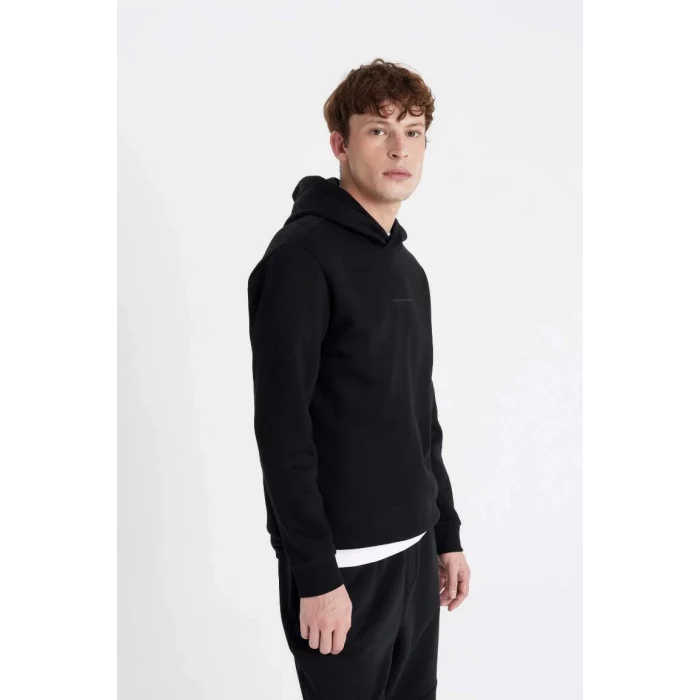 C6131 Regular Fit Kapüşonlu Baskılı Sweatshirt