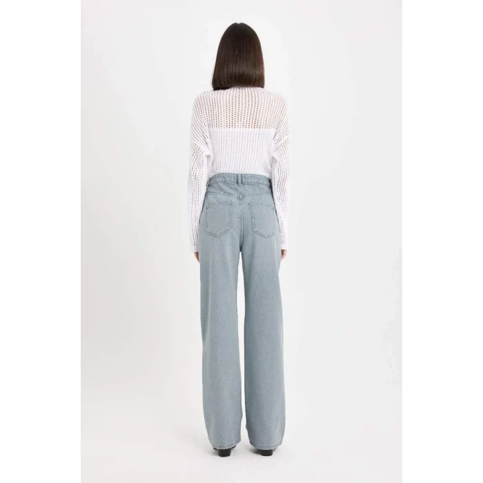 C6189 90s Wide Leg Yüksek Bel Jean Pantolon