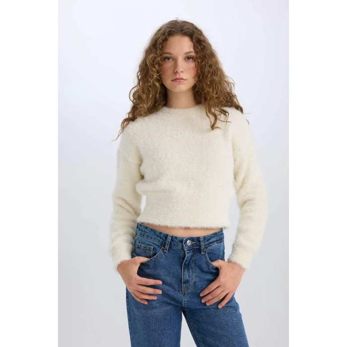 C6320 Regular Fit Bisiklet Yaka Triko Kazak