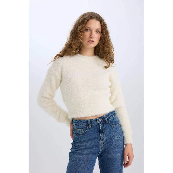 C6320 Regular Fit Bisiklet Yaka Triko Kazak