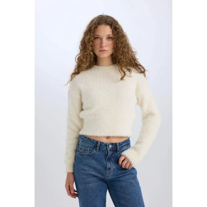 C6320 Regular Fit Bisiklet Yaka Triko Kazak