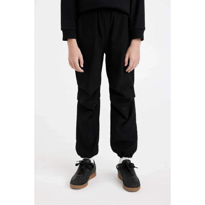 C6616 Beli ve Paçası Lastikli Paraşüt Jogger Pantolon