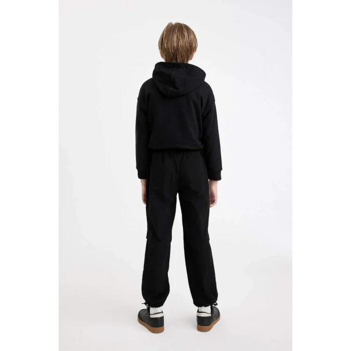 C6616 Beli ve Paçası Lastikli Paraşüt Jogger Pantolon