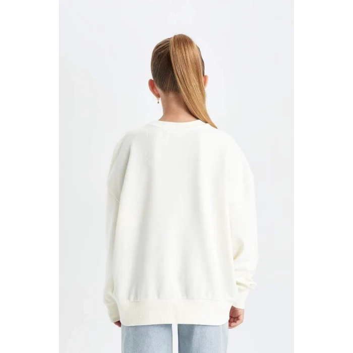 C7353 Disney Mickey Minnie Oversize Fit Sweatshirt