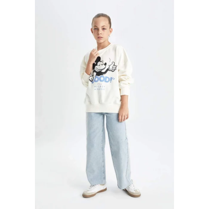 C7353 Disney Mickey Minnie Oversize Fit Sweatshirt