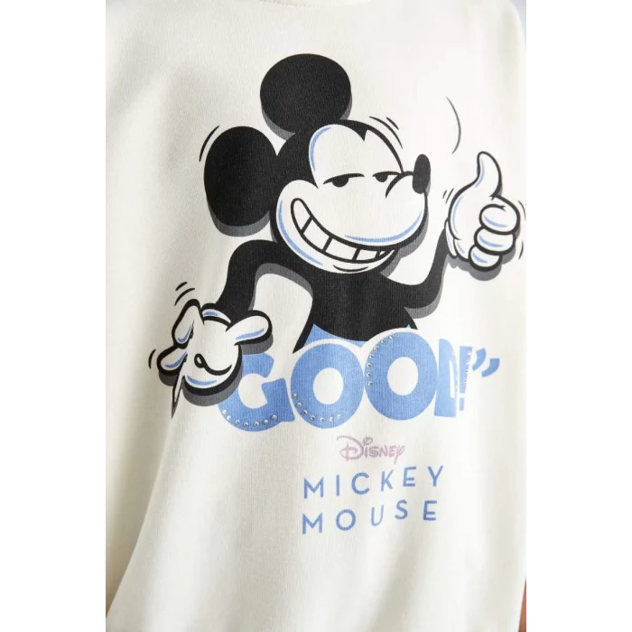 C7353 Disney Mickey Minnie Oversize Fit Sweatshirt