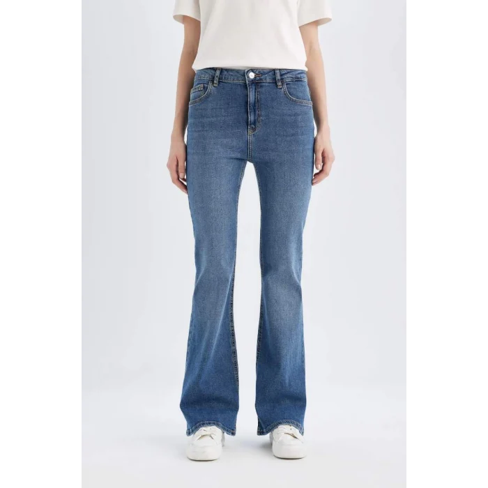 C7622 Mia Normal Bel Uzun Jean Pantolon