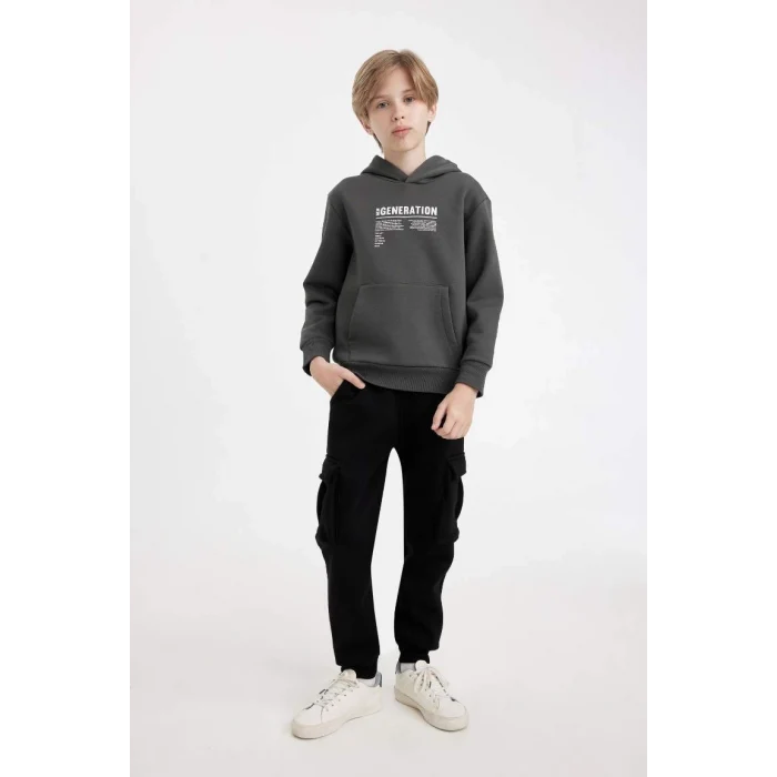 C7704 Kargo Cepli Okul Eşofman Altı