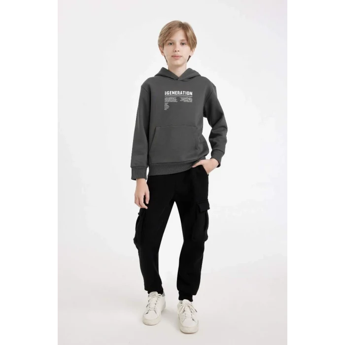 C7704 Kargo Cepli Okul Eşofman Altı