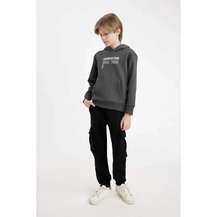 C7704 Kargo Cepli Okul Eşofman Altı