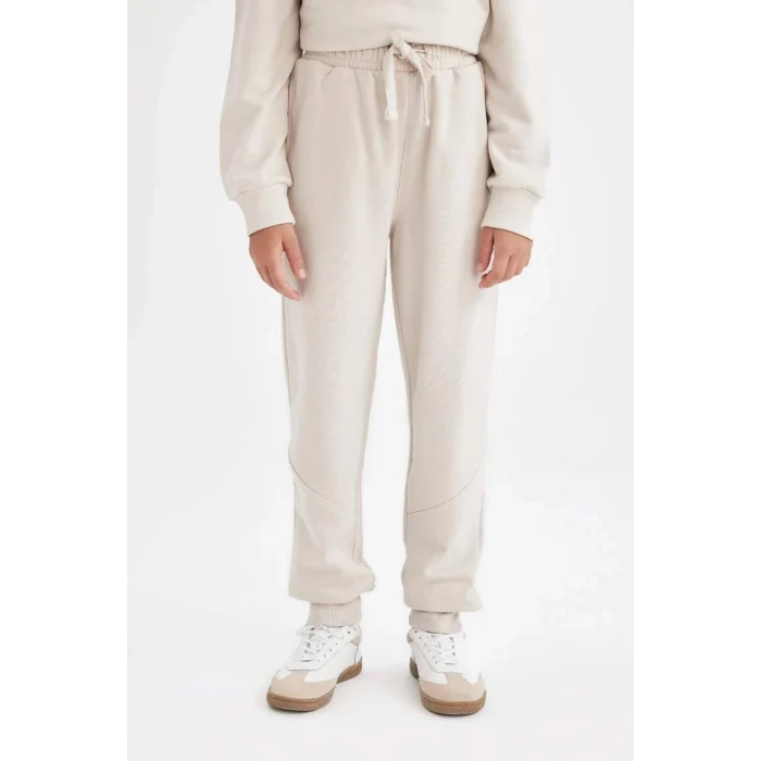 C7882 Beli Paçası Lastikli Cepli Jogger Okul Eşofman Altı