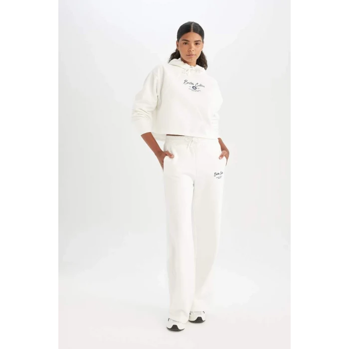 C8098 Boston Celtics Kapüşonlu Kalın Sweatshirt