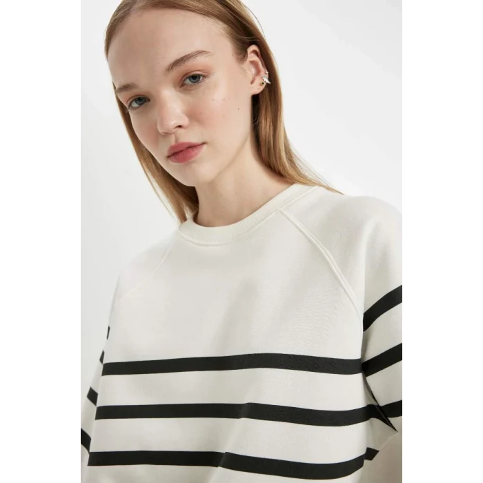 C8193 Coool Oversize Fit Kalın Kumaş Sweatshirt