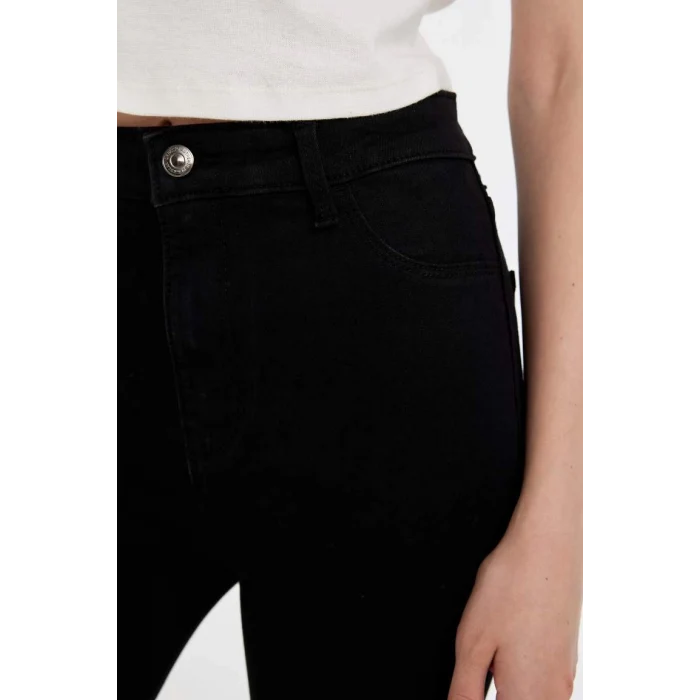 C8545 Yüksek Bel Bilek Boy Jean Pantolon