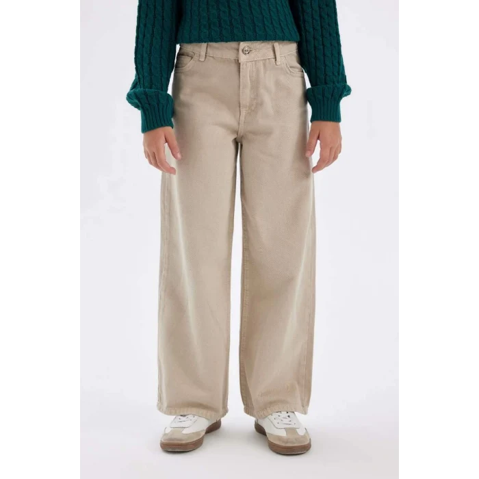 C8777 Wide Leg Geniş Paça Pamuklu Pantolon