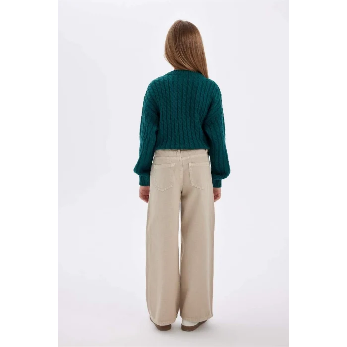 C8777 Wide Leg Geniş Paça Pamuklu Pantolon