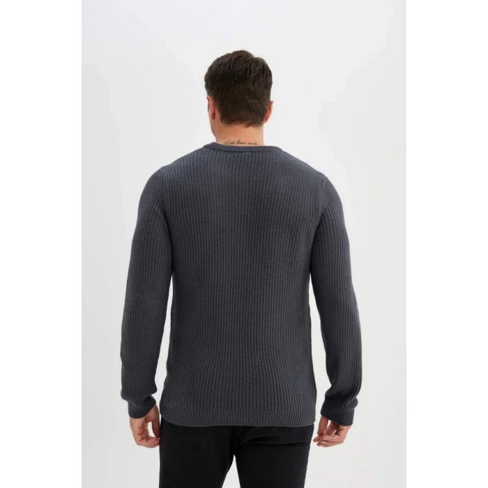 C8814 Standart Fit Selanik Kumaş Kazak