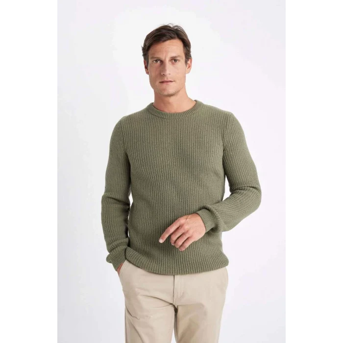 C8814 Standart Fit Selanik Kumaş Kazak