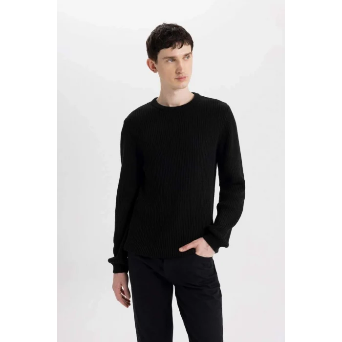 C8814 Standart Fit Selanik Kumaş Kazak