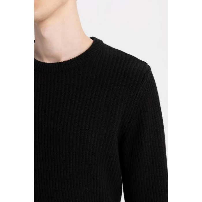 C8814 Standart Fit Selanik Kumaş Kazak