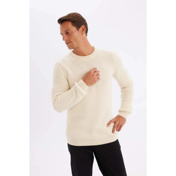 C8814 Standart Fit Selanik Kumaş Kazak