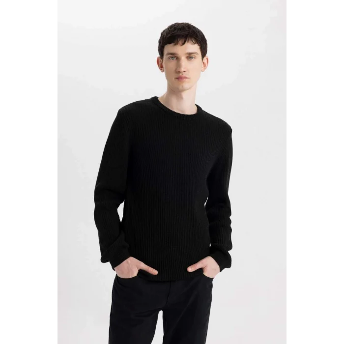 C8814 Standart Fit Selanik Kumaş Kazak