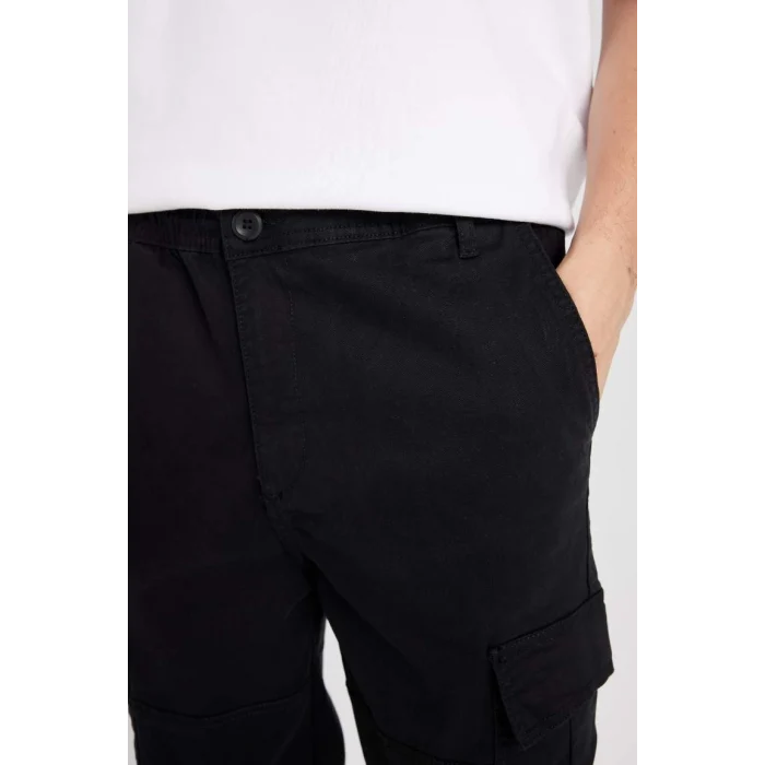 C9163 Regular Fit Gabardin Jogger Pantolon Kargo Cepli Lastikli Paça