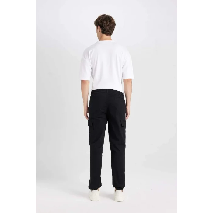 C9163 Regular Fit Gabardin Jogger Pantolon Kargo Cepli Lastikli Paça