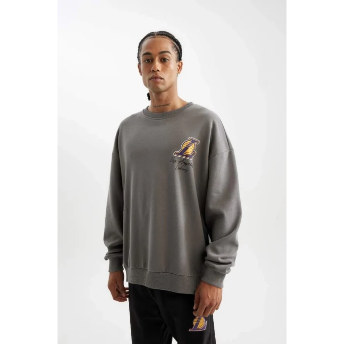 C9254 Los Angeles Lakers Oversize Fit Sweatshirt