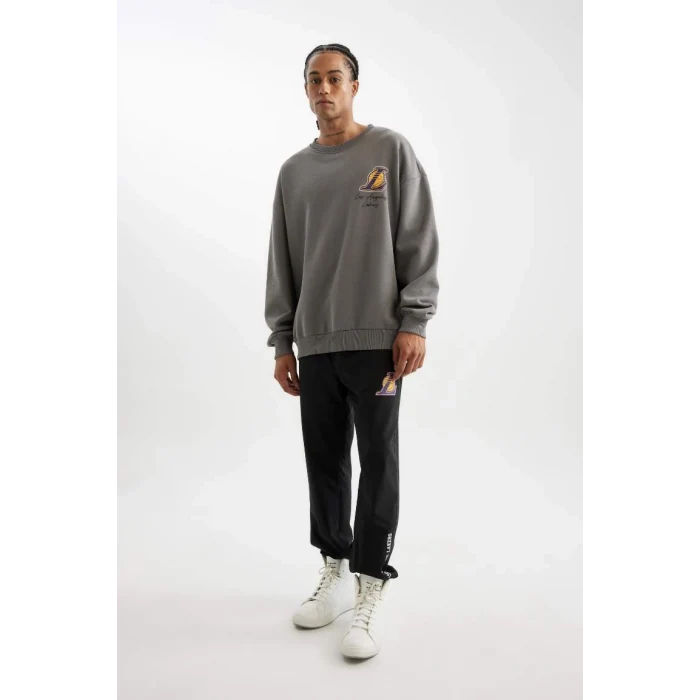 C9254 Los Angeles Lakers Oversize Fit Sweatshirt