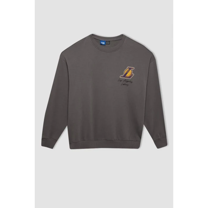 C9254 Los Angeles Lakers Oversize Fit Sweatshirt