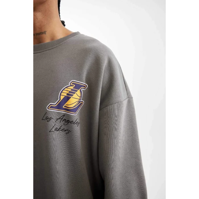 C9254 Los Angeles Lakers Oversize Fit Sweatshirt