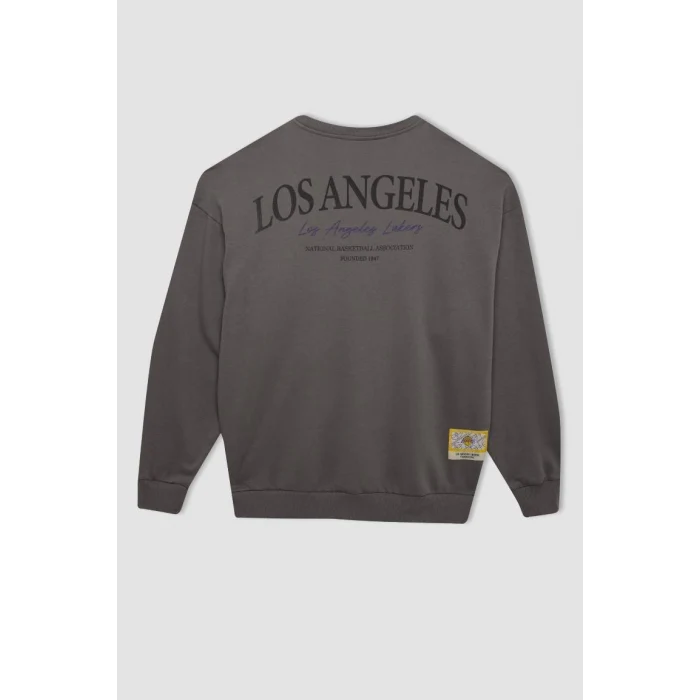 C9254 Los Angeles Lakers Oversize Fit Sweatshirt