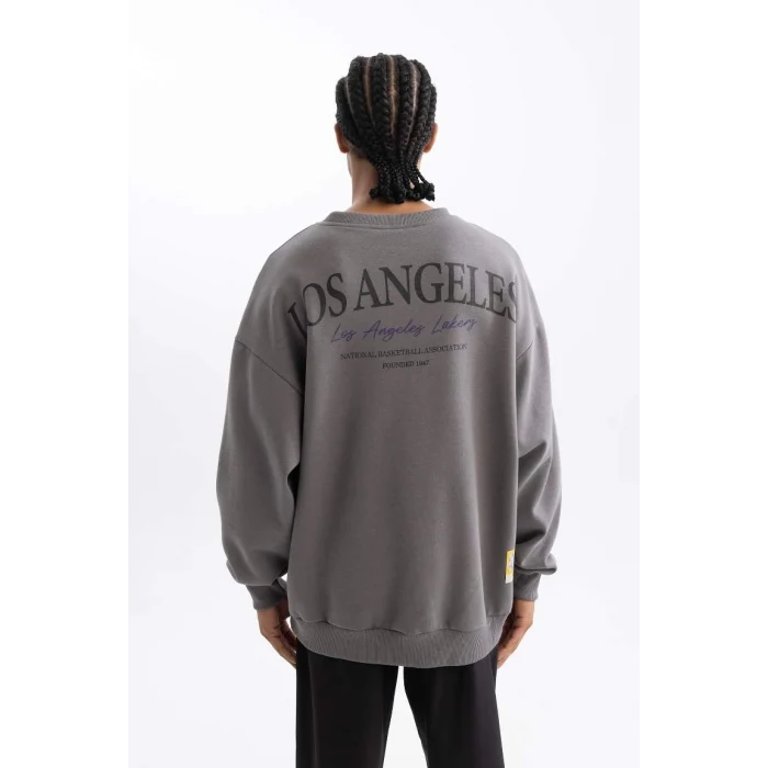 C9254 Los Angeles Lakers Oversize Fit Sweatshirt