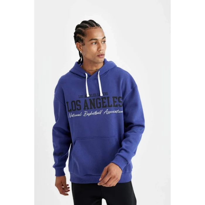C9255 Los Angeles Lakers Oversize Fit Sweat Shirt