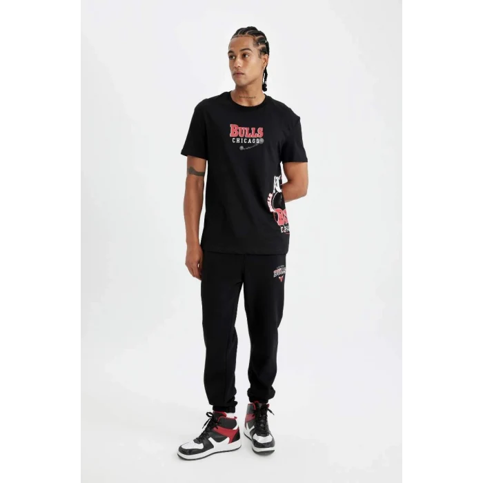 C9273 NBA Chicago Bulls Kalın Jogger Eşofman Altı