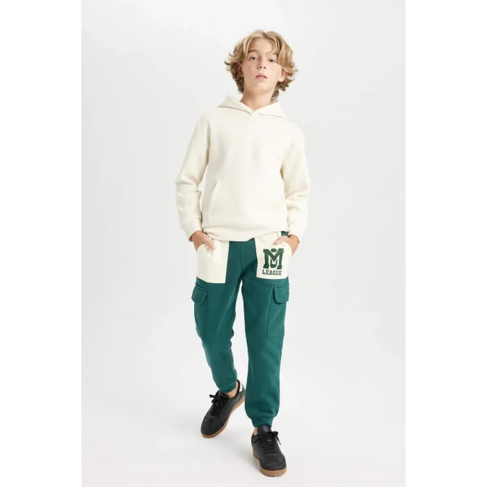 C9287 Baskılı Kargo Cepli Jogger Eşofman Altı