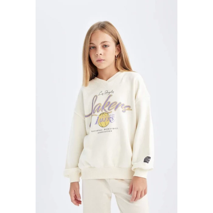 C9506 Los Angeles Lakers Oversize Fit Sweatshirt