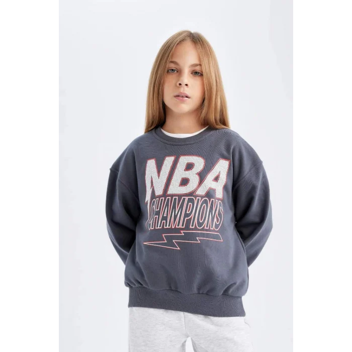 C9508 NBA Wordmark Oversize Fit Sweatshirt
