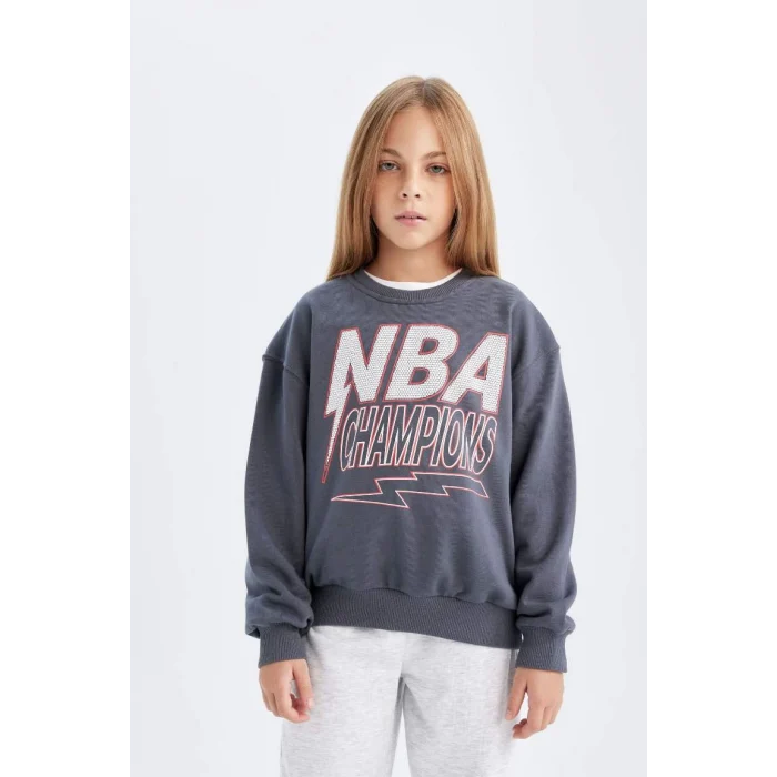 C9508 NBA Wordmark Oversize Fit Sweatshirt